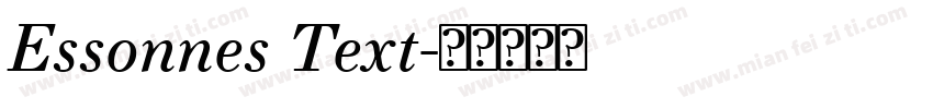 Essonnes Text字体转换